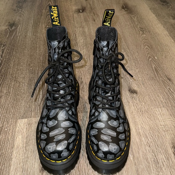 JADON BOOT LEOPARD PRINT PLATFORMS SIZE 6 - Picture 4 of 15